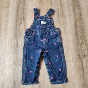 Oshkosh Heart Bib Overall 12 Months